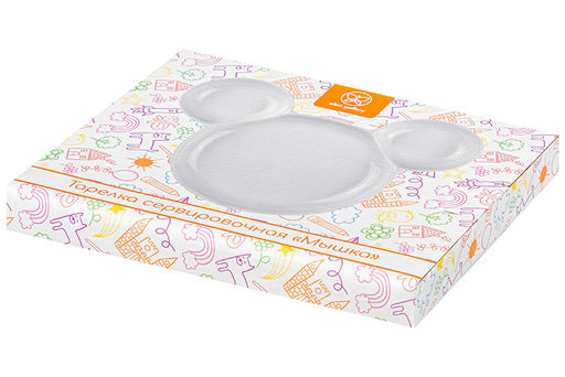 Менажница 22,5*19*2,3 см 280 мл "Мышка"