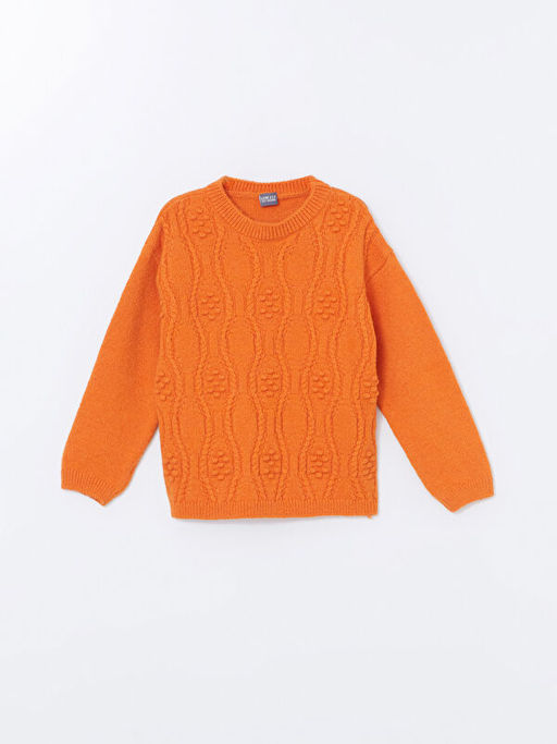 Bisiklet Yaka K?z ?ocuk Triko Kazak - Waikiki фото 3