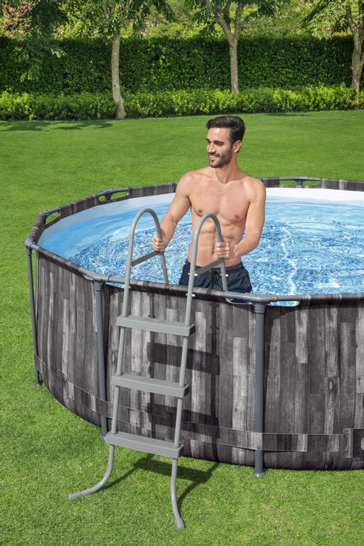 Бассейн на опорах 366х100 см (фильтр-насос 2,0 м3/ч, лестница) Bestway  фото 3