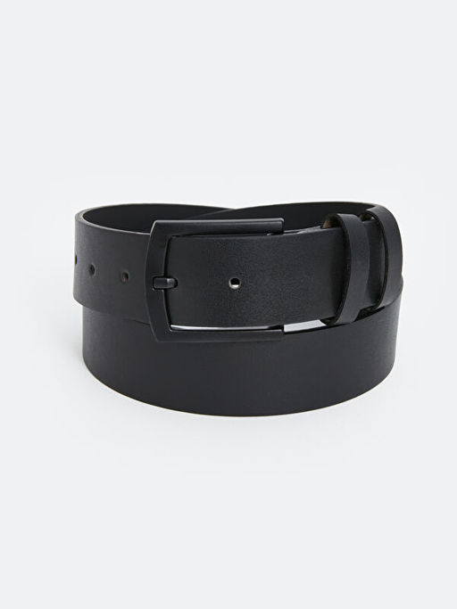 Deri G?r?n?ml? Erkek Kemer