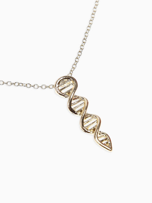 Цена за 2 шт. Кулон на цепочке "ДНК", цвет золото