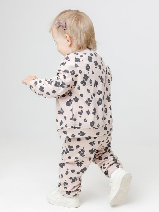 Брюки для девочки Crockid КР 400865 бежевый хлопок  фото 3