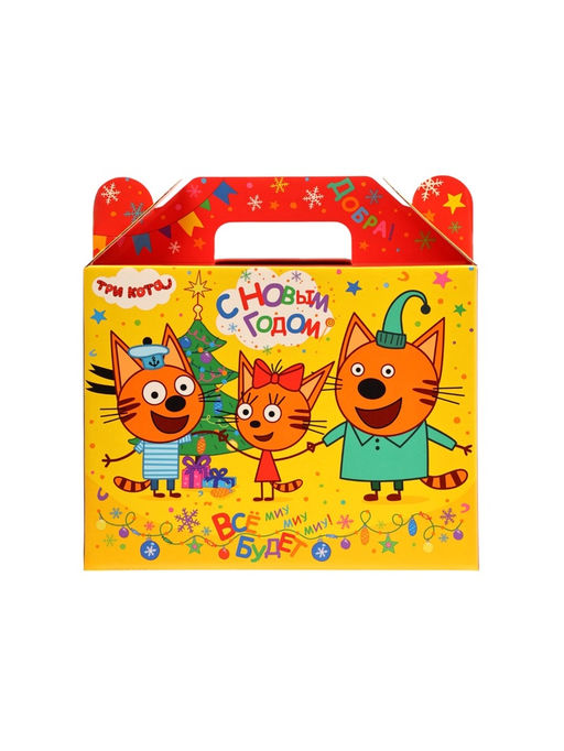 Сладкий новогодний подарок Три кота, b34, детский, 900 г