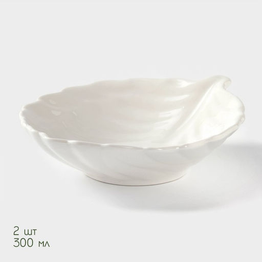 Салатники BellaTenero, 3 предмета: 2 салатника 300 мл, керамика, подставка-держатель из дерева, белые  фото 3