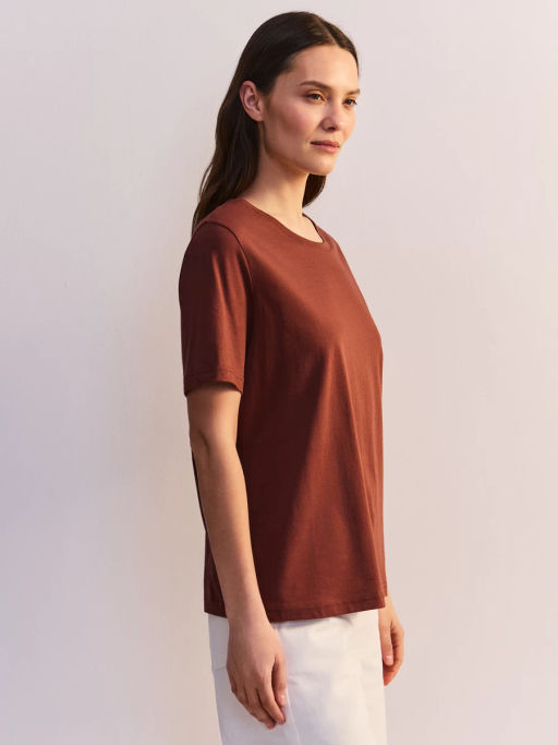 базовая футболка из хлопка REGULAR0626-21 / Zarina  фото 4