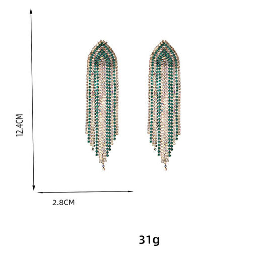 Серьги длинные на гвоздиках арт. 13 1667 (id 267300) - Rada фото 4