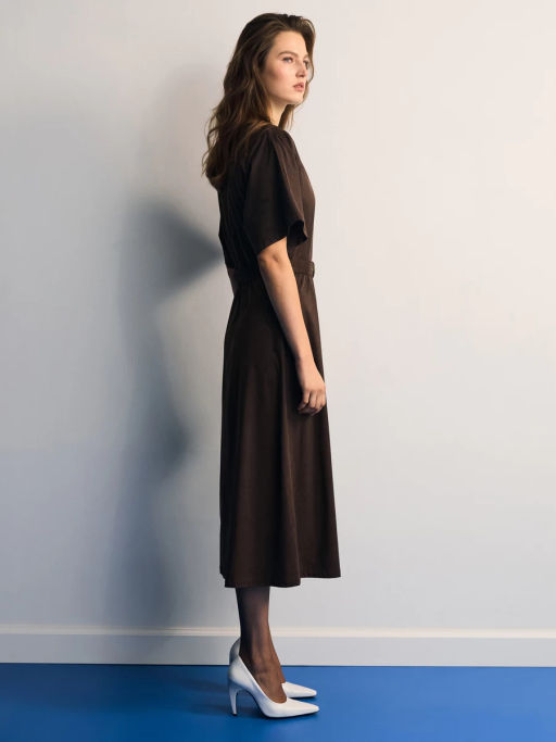 Платье миди с поясом / Zarina