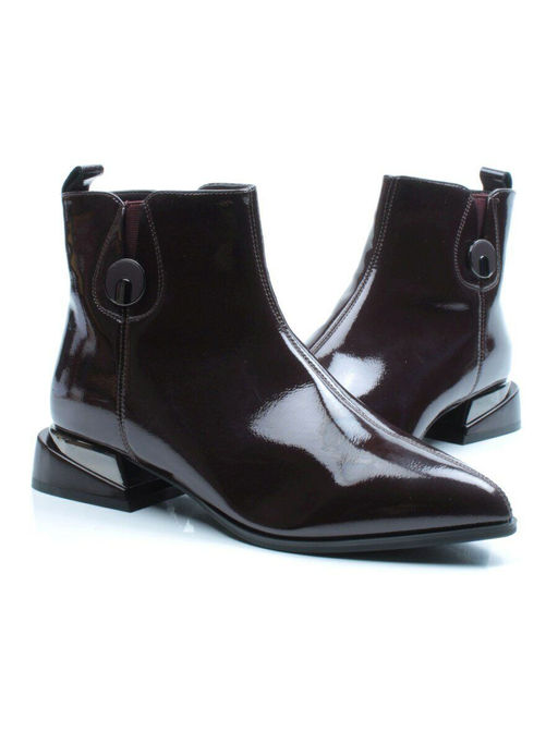 01-PCG265-3 VINOUS Ботинки демисезонные женские (натуральная кожа, байка) - Фабричный китай фото 13