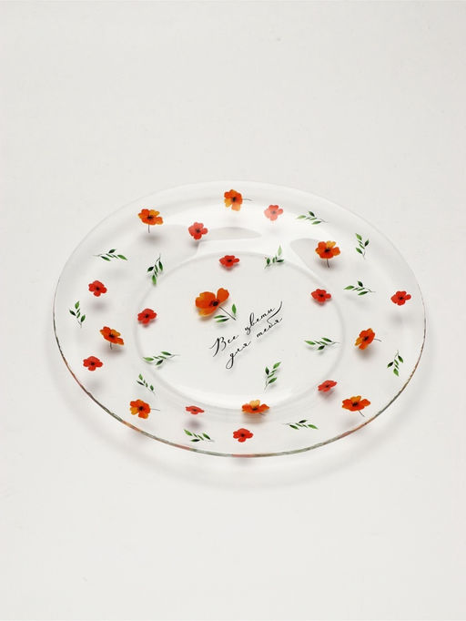 Тарелка стеклянная «Все цветы для тебя», 19.6 см
