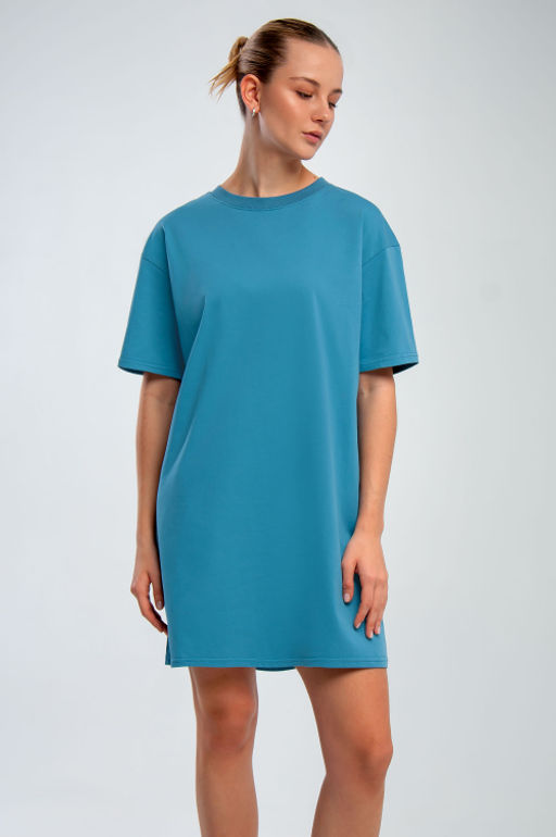 Арт. 4143 Туника женская 44-54 (6 шт) Цвет:джинс - Калинка фото 7