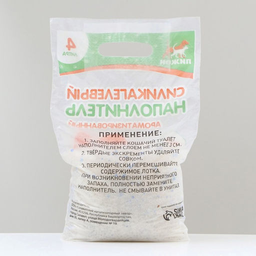 Наполнитель силикагелевый Пижон, 4 л, аромат ванили  фото 2