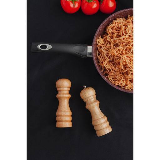 Набор для специй Доляна «Комфорт», 2 предмета: мельница и солонка, бежевый