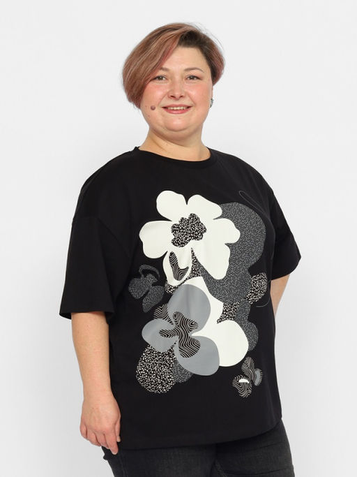 CRB wear/CSLW 60274-22 Футболка женская,черный/Ex.Cherubino