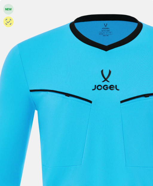 Лонгслив судейский Jogel DIVISION PerFormDRY Referee LS Tee 2.0, голубой S1  фото 5
