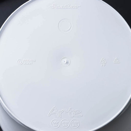 Кашпо для цветов со вставкой Santino «Арте», 5 л, пластик, бело-чёрный