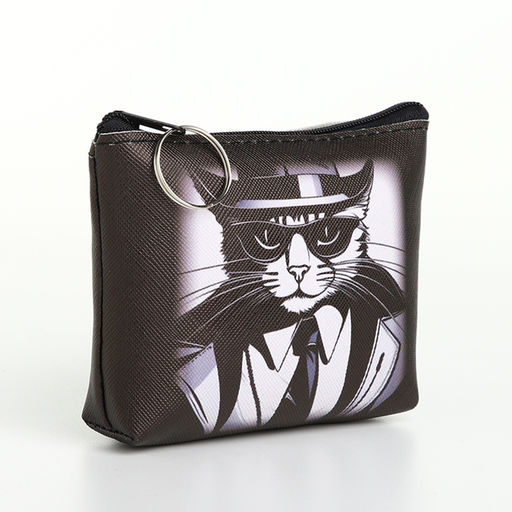 Цена за 3 шт. Кошелёк детский «Коты», на молнии, монетница, «Выбражулька», МИКС