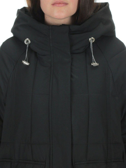 22-110 BLACK Куртка зимняя облегченная женская (150 гр. холлофайбер) - Фабричный китай фото 11