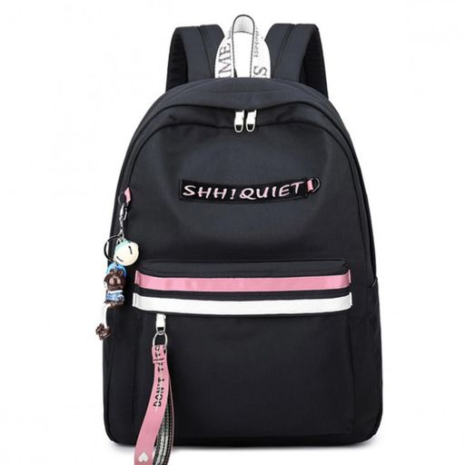 Рюкзак Shh! Quiet! black розово-белый - Blinky фото 6