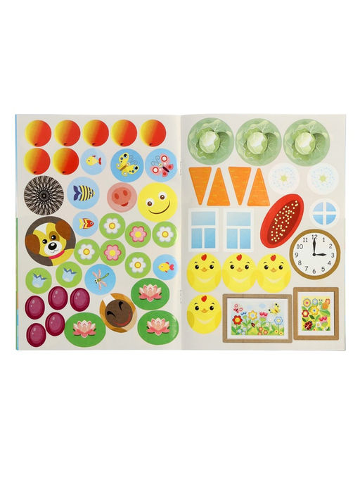 Цена за 3 шт. Книжка с наклейками "Домашние животные", 16 стр