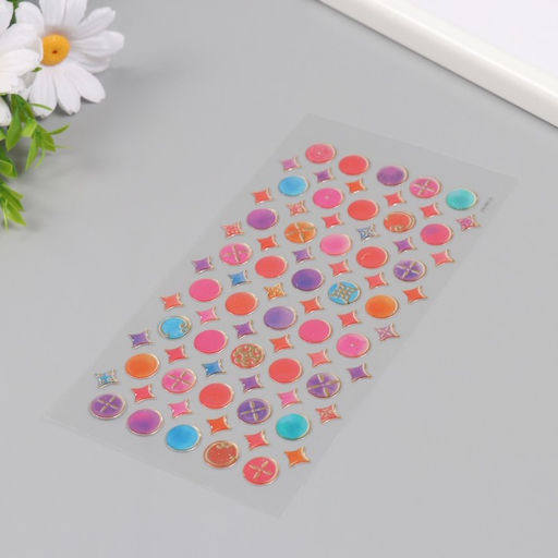 Цена за 2 шт. Наклейки для творчества пластик «Восточные мелочи», 9.3×20.4 см