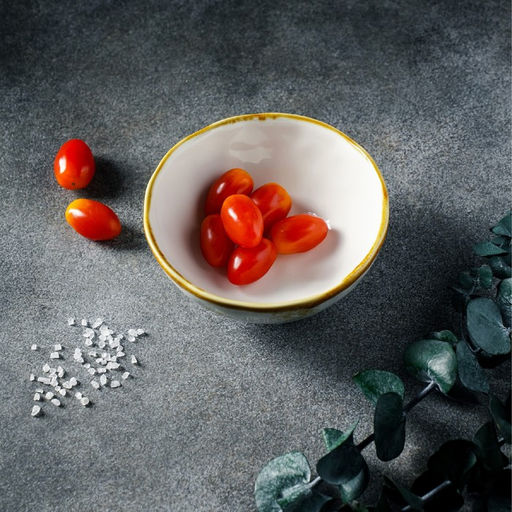 Миска фарфоровая Доляна Organic Gold, 320 мл, d=12,5 см, цвет белый фото 5