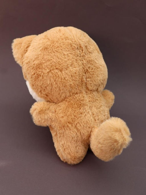 Мягкая игрушка "Shiba-inu tongue", brown, 20 см