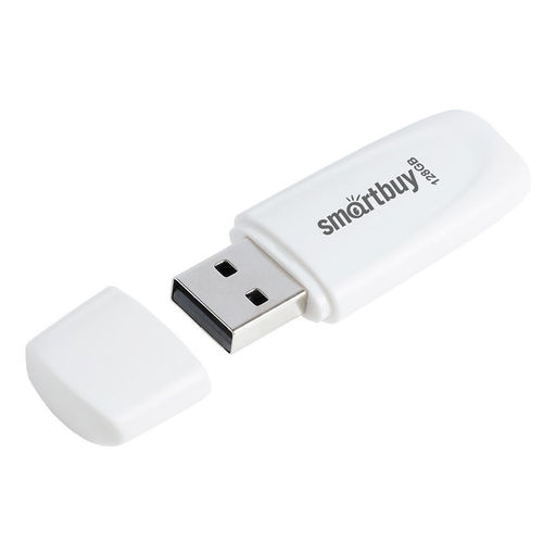 Флеш-накопитель 128Гб USB 2.0 "Smartbuy Scout" White