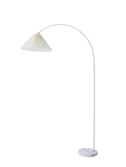 Торшер напольный "Волна" Е27 40Вт белый подставка камень 30х90х180 см