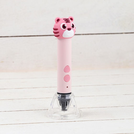 3D ручка Тигрёнок, работа с пластиком PLA, USB кабель питания, розовая - Simaland фото 2