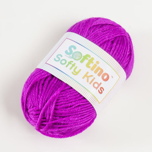 Цена за 2 шт. Пряжа 100% акрил Softy Kids 90 м ±5 м 50 г, 51 ежевика