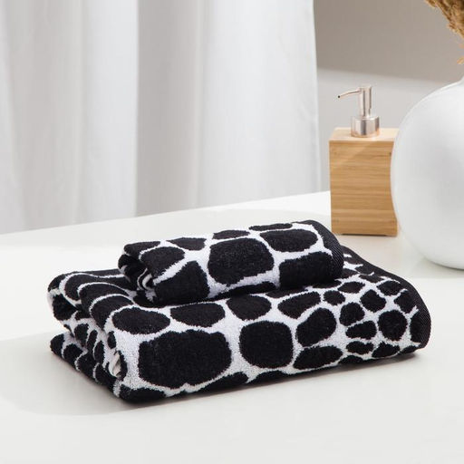 Полотенце махровое Этель ЧБ Змея, пестроткань, 30х60 см  фото 4