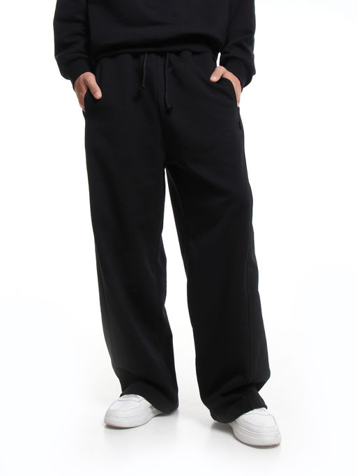 Брюки для мальчика из плотного футера 22-5649 черный - Mini maxi фото 5