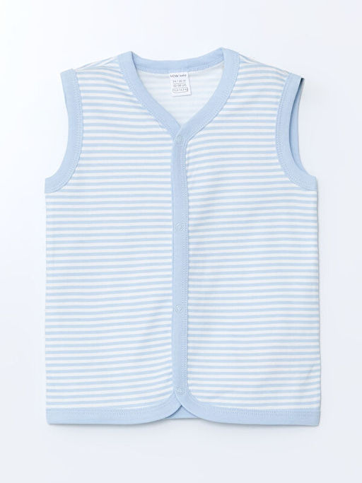 V Yaka Erkek Bebek Yelek 2li