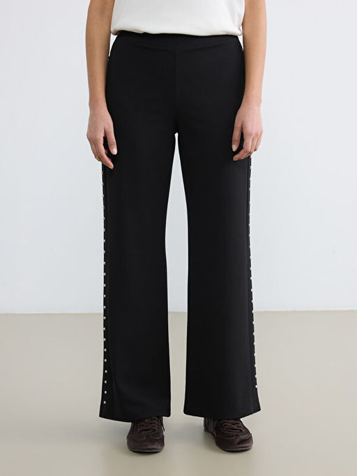 Standart Fit Geni? Pa?a Kad?n Pantolon