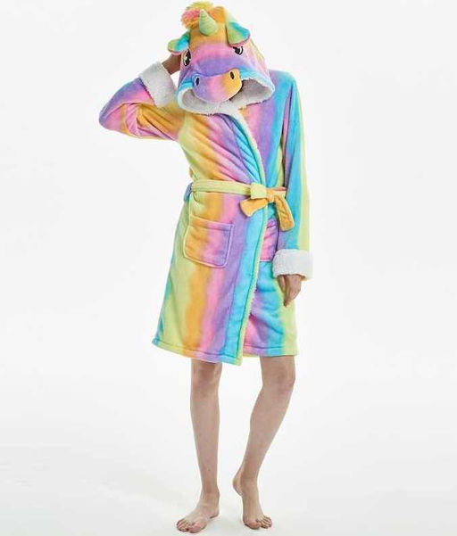 Халат Кигуруми для взрослых Единорог цветной - Storyland фото 3