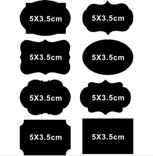 Наклейки для кухни грифельные Ассорти Меловые 8шт. (0970) Лист 10х15 см - Мой органайзер фото 16