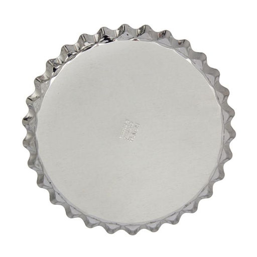 Цена за 5 шт. Форма для выпечки, d=20.6 см, h=2.1 см, малая, жесть, серебристая