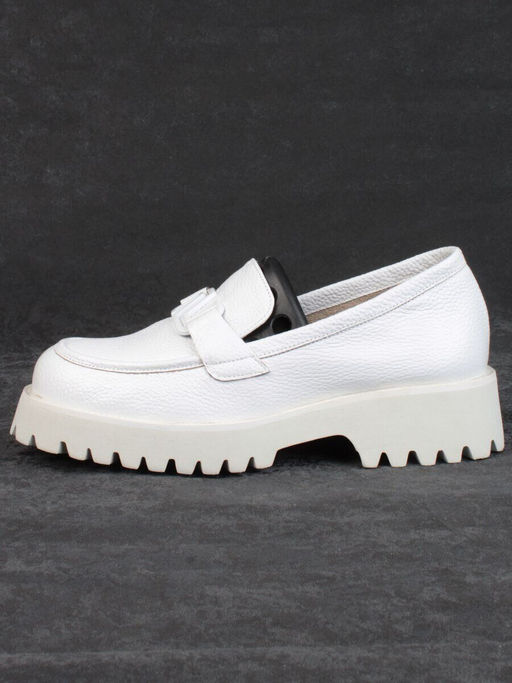 03-HP9967B WHITE Лоферы женские (натуральная кожа)