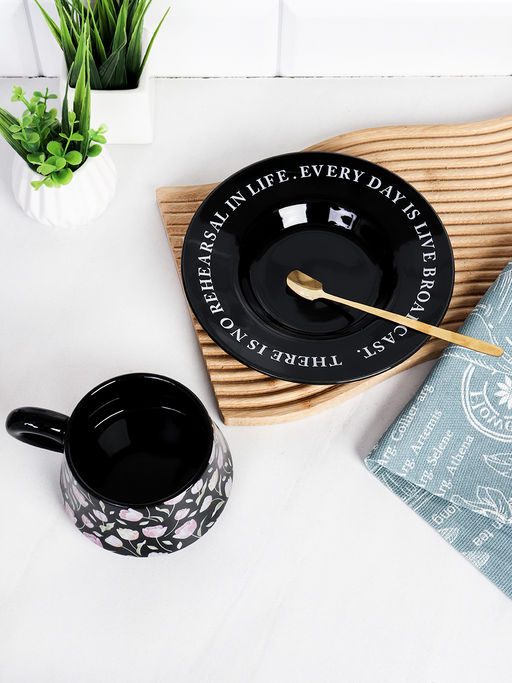 Чайная пара 2 предмета / KL8002 /уп 40/ Цветы Тюльпан - ГалеонТрейд фото 3