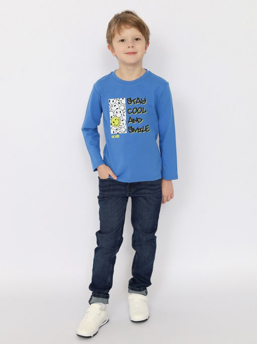 CRB wear/CSKB 63767-42-391 Джемпер для мальчика,синий/Ex.Cherubino  фото 2