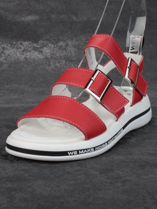 08-FED26-5P RED Босоножки женские (натуральная кожа)