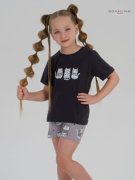 Костюм Лайт фуме-котейки на сером ПК - Sovalina фото 6