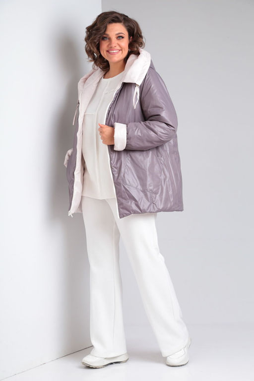 Куртка Diamant 1914-Р беж-какао фото 171