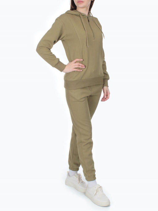 NOH109 KHAKI Костюм спортивный женский (хлопок 90%, полиэстер 10%) - Fashion фото 2