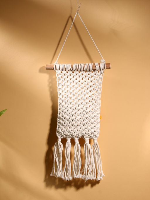 Кармашек текстильный, подвесной, 22×50 см, белый