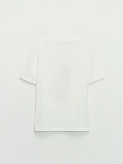 Футболка с принтом и вышивкой / Zarina фото 8