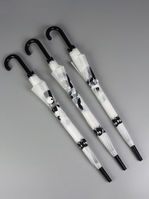 Зонт - трость детский «Букашки», полуавтоматический, 8 спиц, R=47/54 см, d=94 см, МИКС