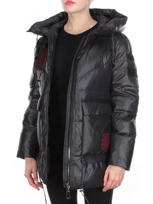 8912 BLACK Куртка зимняя женская CORUSKY (200 гр. холлофайбера) - Fashion фото 9