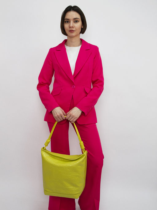 LACCOMA сумка Q3281-салатовый натуральная кожа хлопок  фото 7