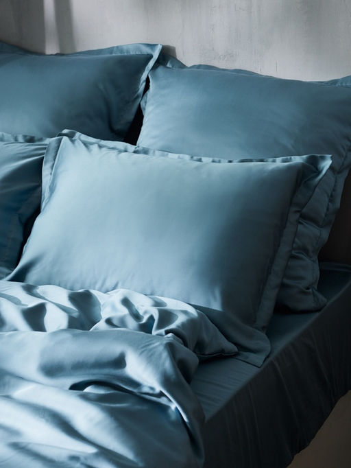 Наволочка SL Home Tencel, 50?70+3 см, серо-голубая, тенсель, эвкалиптовое волокно 100% - Sima-land home фото 5